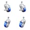 Service Caster 3 Inch SS Blue Polyurethane Swivel 1/2 Inch Threaded Stem Caster Brakes SCC, 2PK SSTS20S314-PPUB-BLUE-TLB-121315-2-S2 - alternate 1